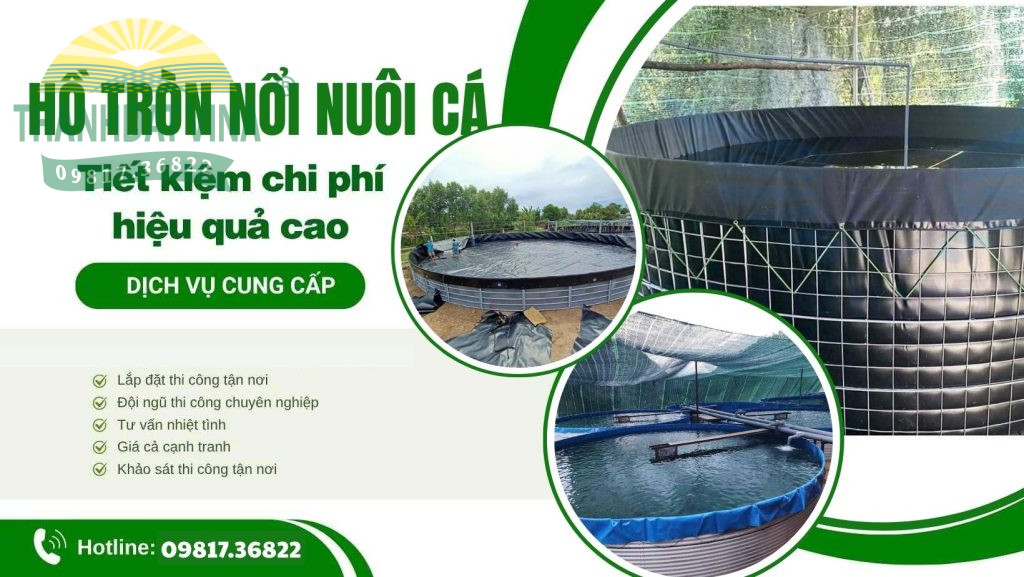 hồ tròn nổi nuôi cá