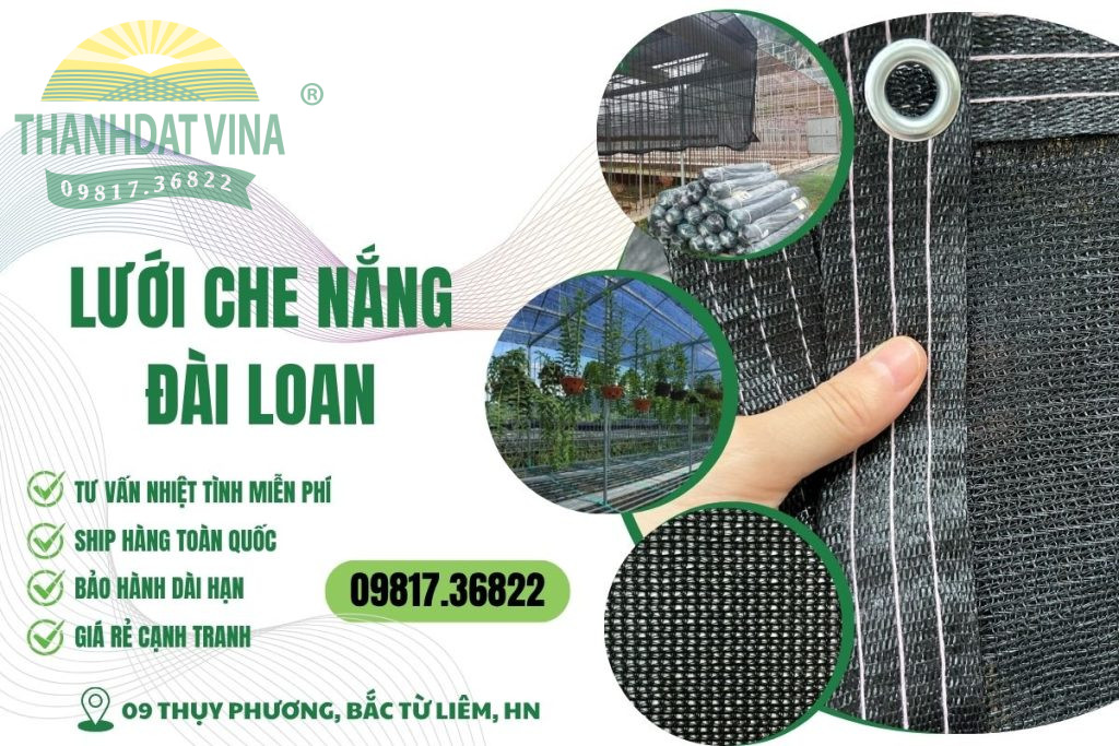 lưới che nắng dệt kim đài loan