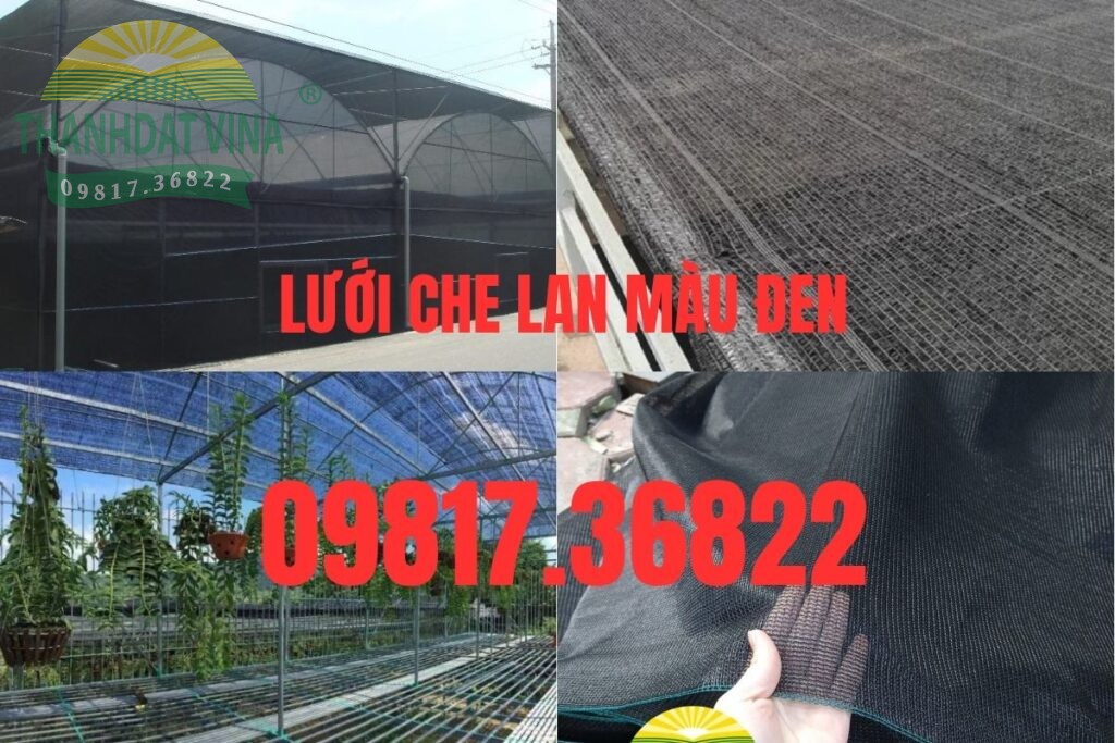 lưới che lan màu đen
