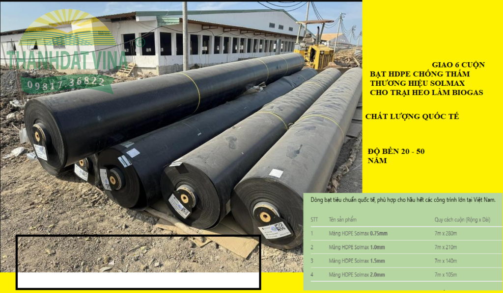 màng chống thấm hdpe solmax
